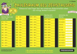 PRESSOGRAM Zaubertafel – Zahlenreihe bis 100.000 – Grundschule Klasse 4 von Stubenrauch,  Bernhard