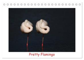 Pretty Flamingo (Tischkalender 2024 DIN A5 quer), CALVENDO Monatskalender von Bogner,  J.R.