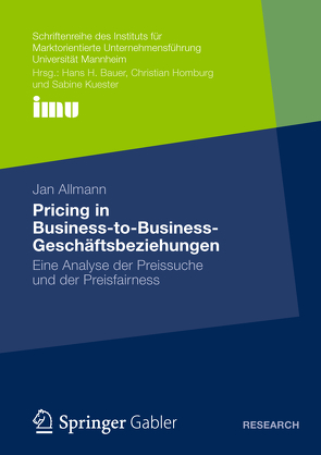 Pricing in Business‐to‐Business‐Geschäftsbeziehungen von Allmann,  Jan