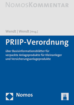 PRIIP-Verordnung von Wendt,  Domenik Henning, Wendt,  Janine