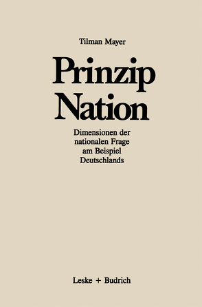 Prinzip Nation von Mayer,  Tilman