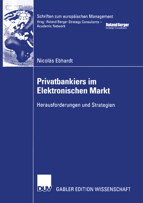 Privatbankiers im Elektronischen Markt von Ebhardt,  Nicolás