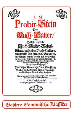 Probir-Stein der Buch-Halter von Marperger,  Paul Jacob