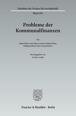 Probleme der Kommunalfinanzen. von Andel,  Norbert