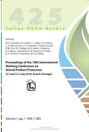 Proceedings of the 10th International Working Conference on Stored-Product Protection; Campinas, Lisboa. Vol. 1 von Carvalho,  Maria Otília