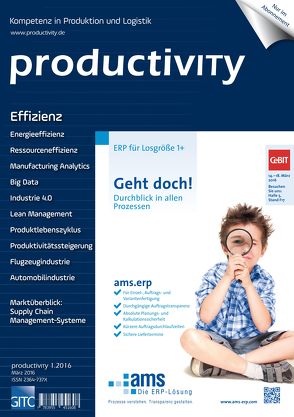 productivITy 1/2016 von Gronau,  Norbert