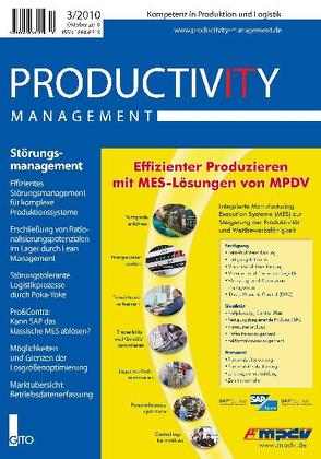 Productivity Management 3/2010 von Gronau,  Norbert