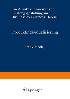 Produktindividualisierung von Jacob,  Frank