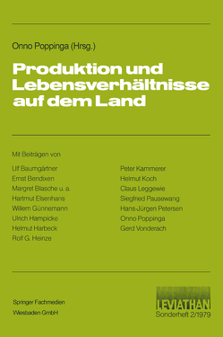 Produktion und Lebensverhältnisse auf dem Land von Popping,  Onno