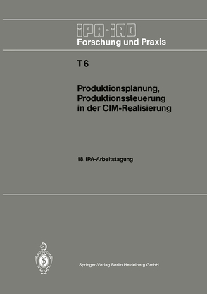 Produktionsplanung, Produktionssteuerung in der CIM-Realisierung von Warnecke,  Hans-Jürgen