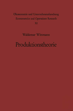 Produktionstheorie von Wittmann,  W.