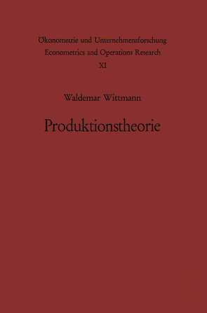 Produktionstheorie von Wittmann,  W.