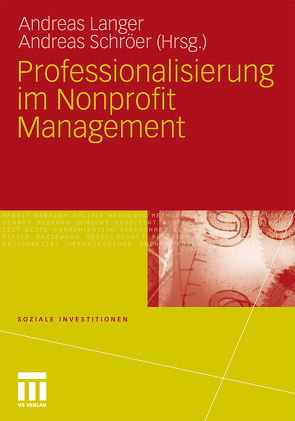 Professionalisierung im Nonprofit Management von Langer,  Andreas, Schröer,  Andreas