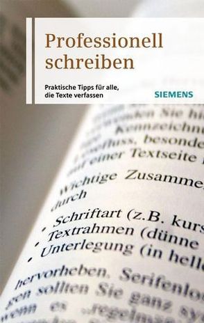 Professionell schreiben von Seitfudem,  Gerhard