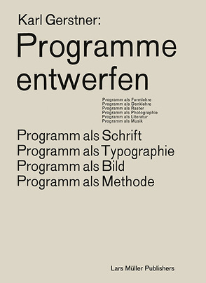 Programme entwerfen von Gerstner,  Karl