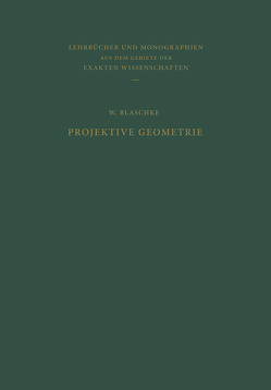 Projektive Geometrie von Blaschke,  W.