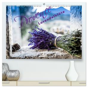 Provence – Lavendelblüte (hochwertiger Premium Wandkalender 2024 DIN A2 quer), Kunstdruck in Hochglanz von Schöb,  Monika