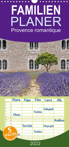 Provence romantique – Familienplaner hoch (Wandkalender 2022 , 21 cm x 45 cm, hoch) von / Joachim G. Pinkawa,  Jo.PinX