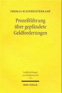 Prozeßführung über gepfändete Geldforderungen von Kleinheisterkamp,  Thomas