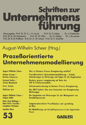 Prozeßorientierte Unternehmensmodellierung von Scheer,  August-Wilhelm