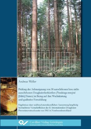 Prüfung der Anbaueignung von 38 autochthonen bzw. nichtautochthonen Douglasienherkünften (Pseudotsuga menziesii [Mirb.] Franco) in Bezug auf ihre Wuchsleistung und qualitative Entwicklung von Weller,  Andreas