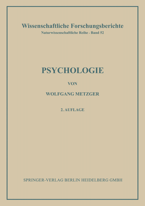 Psychologie von Metzger,  Wolfgang, Zimbardo,  Philip G.