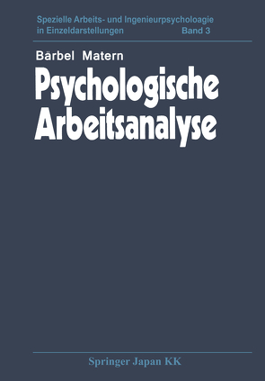 Psychologische Arbeitsanalyse von Matern,  B.