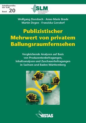 Publizistischer Mehrwert von privatem Ballungsraumfernsehen von Brade,  Anne M, Degen,  Martin, Donsbach,  Wolfgang, Gersdorf,  Franziska