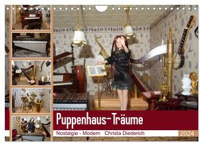 Puppenhaus-Träume (Wandkalender 2024 DIN A4 quer), CALVENDO Monatskalender von Diederich,  Christa