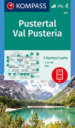 KOMPASS Wanderkarte Pustertal, Val Pusteria von KOMPASS-Karten GmbH