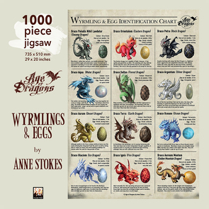 Puzzle – Anne Stokes: Drachen und Drachenreiter