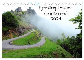 Pyrenäenpässe mit dem Rennrad 2024 (Tischkalender 2024 DIN A5 quer), CALVENDO Monatskalender von Rotter,  Matthias