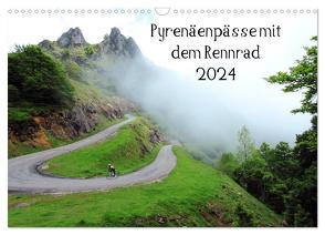 Pyrenäenpässe mit dem Rennrad 2024 (Wandkalender 2024 DIN A3 quer), CALVENDO Monatskalender von Rotter,  Matthias