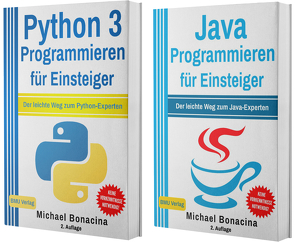 Python 3 Programmieren für Einsteiger + Java Programmieren für Einsteiger (Hardcover) von Bonacina,  Michael