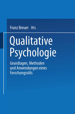 Qualitative Psychologie von Breuer,  Franz