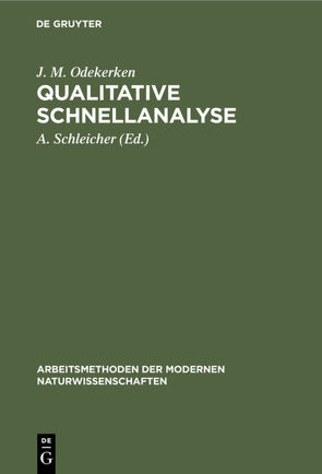 Qualitative Schnellanalyse von Bézier,  D., Charlot,  G., Gauguin,  R., Odekerken,  J. M., Schleicher,  A.