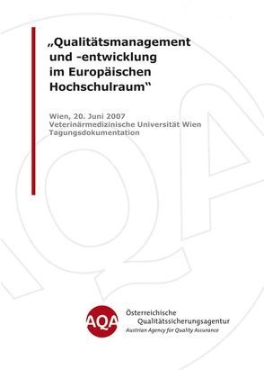 Qualitätsmanagement und -entwicklung im Europäischen Hochschulraum