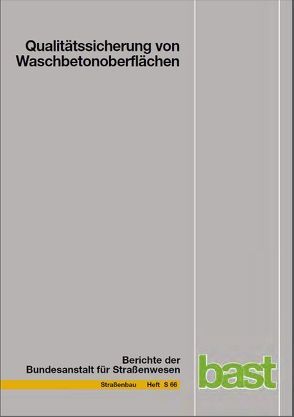 Qualitätssicherung von Waschbetonoberflächen von Breitenbücher,  Rolf, Youn,  Bou-Young