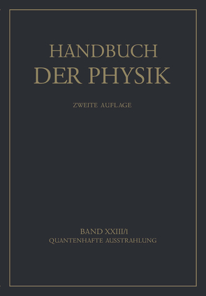 Quantenhafte Ausstrahlung von Geiger,  H., Groot,  W. de, Ladenburg,  R., Noddack,  W., Penning,  F.M., Pringsheim,  P., Scheel,  Karl