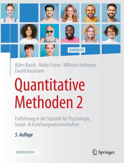 Quantitative Methoden 2 von Friese,  Malte, Hofmann,  Wilhelm, Naumann,  Ewald, Rasch,  Björn