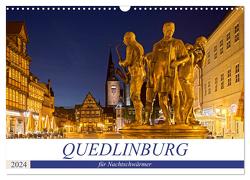 QUEDLINBURG FÜR NACHTSCHWÄRMER (Wandkalender 2024 DIN A3 quer), CALVENDO Monatskalender von boeTtchEr,  U