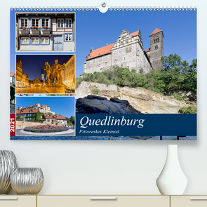 Quedlinburg – Pittoreskes Kleinod (Premium, hochwertiger DIN A2 Wandkalender 2021, Kunstdruck in Hochglanz) von boeTtchEr,  U