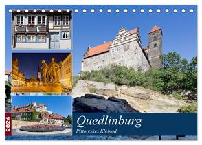 Quedlinburg – Pittoreskes Kleinod (Tischkalender 2024 DIN A5 quer), CALVENDO Monatskalender von boeTtchEr,  U