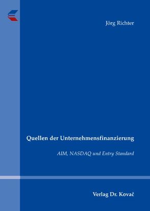 Quellen der Unternehmensfinanzierung von Richter,  Jörg