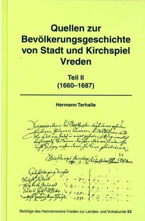 Quellen zur Bevölkerungsgeschichte von Stadt und Kirchspiel Vreden II von Terhalle,  Hermann