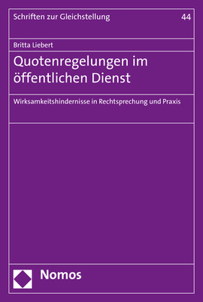 Quotenregelungen im öffentlichen Dienst von Liebert,  Britta