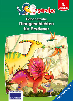 Rabenstarke Dinogeschichten für Erstleser – Leserabe ab 1. Klasse – Erstlesebuch für Kinder ab 6 Jahren von Hartmann,  Jörg, Klein,  Martin, Leopé, Nöldner,  Pascal