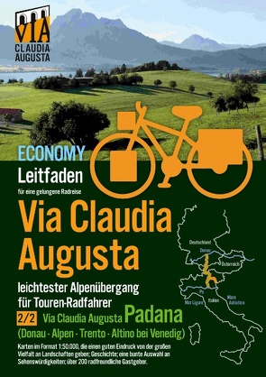 Rad-Route Via Claudia Augusta 2/2 „Padana“ Economy von Tschaikner,  Christoph