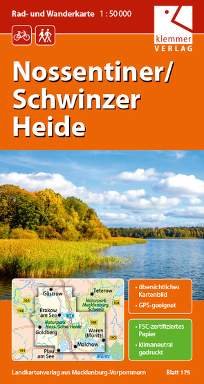 Rad- und Wanderkarte Nossentiner/Schwinzer Heide von Goerlt,  Heidi, Klemmer,  Klaus, Kuhlmann,  Christian, Wachter,  Thomas