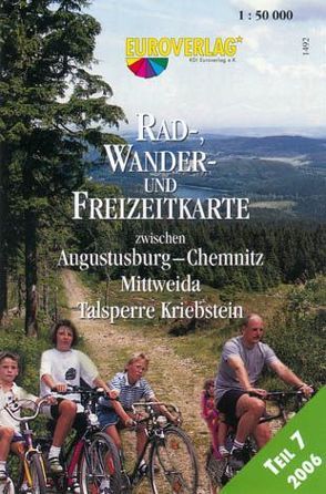 Rad-, Wander- und Freizeitkarte – Entlang der Silberstrasse. Teil 7